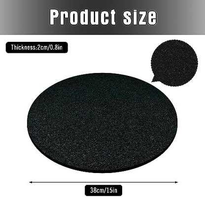2 Pack Oil Drain Splash Pad, 15'' Round No Splatter Pad Oil Splash Pad Fits Most Oil Drains Anti Splash Oil Change Mat for Mechanics and Automotive Techs - size: 2 Pack 15"