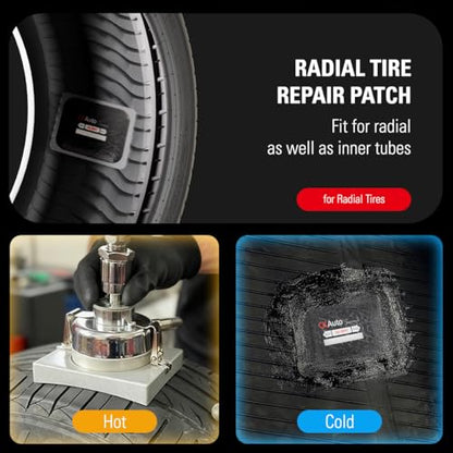 CKAuto 20 PCS Radial Tire Repair Patch Kit Heavy Duty 2-1/2" x 3-1/4" (65 x 80mm), for Cars Vans SUVs Buses & Heavy Trucks Tractor Agricultural Vehicles, Rectangle 2-1/2" x 3-1/4" (65 x 80mm) 20 PCS - size: 2-1/2" x 3-1/4" (65 x 80mm) 20 PCS