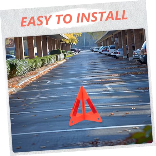 4pcs Roadside Reflective Safety Triangle Car Emergency Sign Vehicle Triangle High Visibility for Roadside