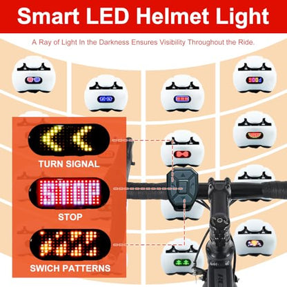 JDBMAOYE Helmet Light – Rechargeable LED Bicycle Helmet Warning Light, Suitable for Motorcycles, Scooters, Snowmobile Helmet Light, High Visibility, Lightweight, for Helmets