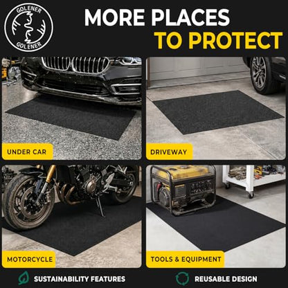 2-Pack Golener Oil Spill Mat - Garage Floor Mat, Absorbent Oil Pad, Premium Maintenance Mat, Waterproof, Contain Liquid, Protect Garage Surface from Spill & Stain, Reusable, Washable, Durable, 29”x36” - size: 2-Pack 2'5" x 3' (Rectangular)