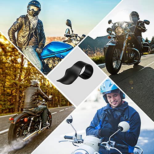 4 Black Motorcycle Throttle Mounts - Wrist Throttle Assist Rest Control Handlebar Grip Cruise Control Assist for Motorcycles, Scooters, Electric Bikes