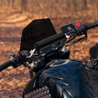 2 Pcs 7/8" 22mm Dirt Bike Handlebars with Foam Pad Atv Motorcycle Handlebars for Motocross Atv Dirt Bike Ebike (Black)