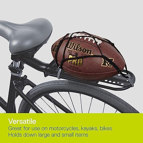 Small Cargo Net by Delta Cycle (2-Pack) - Expandable Bungee Net with Hooks Stretches to 22" x 22" - Bike Cargo Net Keeps Your Gear Tightly in Place for Bikes & Kayaks - style: 2-Pack Cargo Net