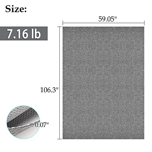 10L0L Golf Cart Parking Mat - 8.8 x 4.9 ft Premium Garage Floor Mat, Oil Absorbent & Waterproof Mechanic Pad for Club Car, EZGO, Yamaha, ATV, UTV, Motorcycles - Heavy-Duty Anti-Slip Protector