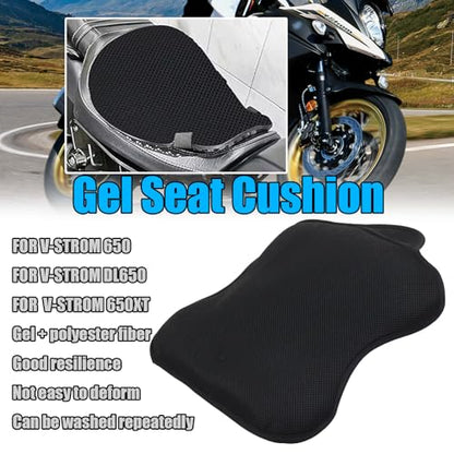 for VStrom 650 DL650 650XT Motorcycle Breathable Pressure Relief Gel seat Cushion Cover Gel Seat Cushion Shock Absorptio v-Strom 650 dl650 650xt Motorcycle Accessories