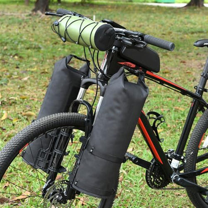 2Packs Bike Fork Bags Waterproof Roll Top Design 5L/7L Bicycle Dry Bag Fork Sacks Cycling Pack Bike Pannier for Moutain Bikes Road Bikes Electric Scooters - color: 5L