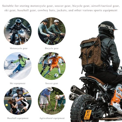 Helmet Holder Wall Mount, Motorcycle Helmet Holder Headgear Rack with Double Hooks, Solid Wood & Strong Steel Helmet Display Hanger Hooks for Football Helmet Jacket Coats
