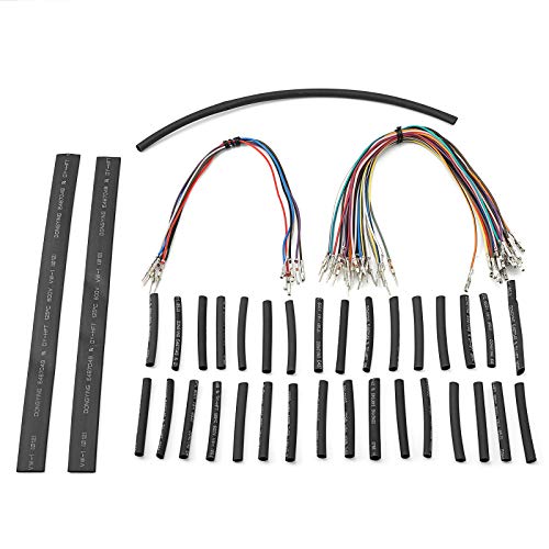 WSays 12" Handlebar Wiring Extension Harness Fit 12"-16'' Handlebar Compatible with Harley Touring Street Electra Glide Road King 2007-2013, Fit FLTR/I, FLTRX 2007-2009 Tri Glide FLHTCUTG 2009-2013 - style: Fit 14'' 16'' Handlebar