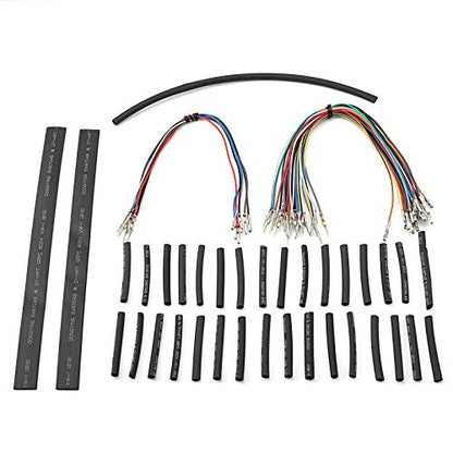 WSays 12" Handlebar Wiring Extension Harness Fit 12"-16'' Handlebar Compatible with Harley Touring Street Electra Glide Road King 2007-2013, Fit FLTR/I, FLTRX 2007-2009 Tri Glide FLHTCUTG 2009-2013 - style: Fit 14'' 16'' Handlebar