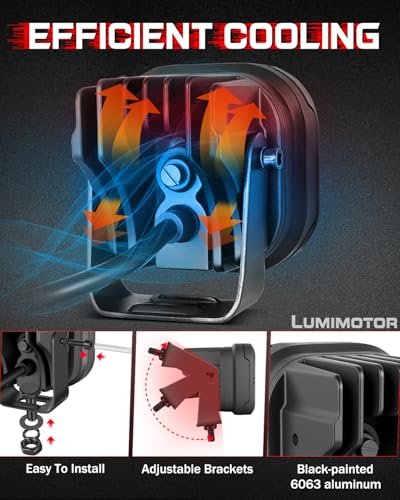X-Series 3'' Cube CREE LED Pod Lights 2Pcs, 2026 New Spot Flood Combo Beam Offroad Ditch Fog Lights Driving Light Bar for Truck Jeep Pickup ATV UTV Motorcycle