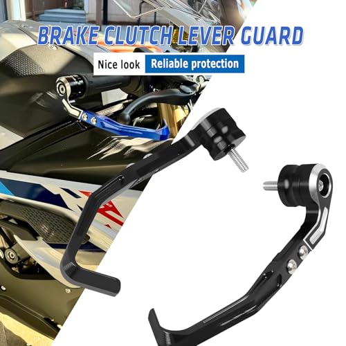 Compatible with M1000RR S1000RR 2019-2025 Brake Clutch Lever Guard CNC Aluminum Motorcycle Handlebar Levers Protector Accessories(Black) - color: Black