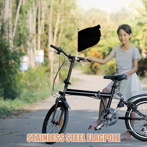 Riding Flag Pole for Motorcycles Stainless Steel Mount for Enhanced Visibility Safety Attention-Grabbing Design for Outdoor Adventures