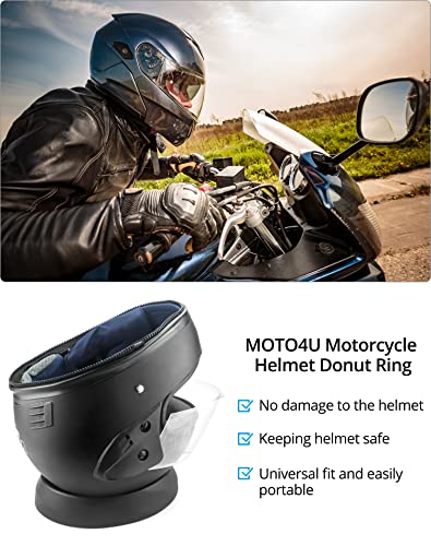 QWORK Motorcycle Helmet Stand, Helmet Service Pad, Helmet Support Donut Ring for Motorcycle Snowmobile Scooter Helmetsm, Black 1 Pack - size: 1 Pack