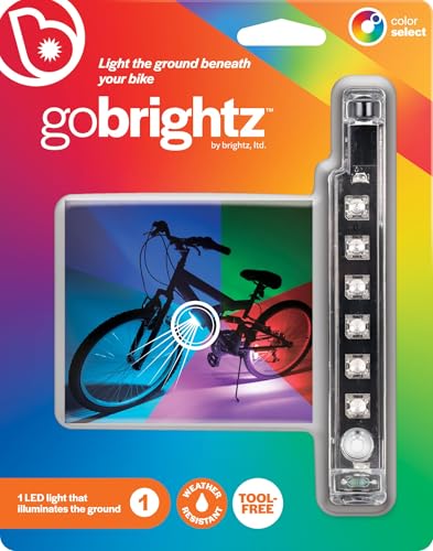 Brightz GoBrightz LED Bike Frame Light - LED Bike Frame Light for Night Riding - 4 Modes for Flashing or Constant Glow - Fun Safety Bike Accessories for Kids, Boys, Girls, Teens & Adults - color: Color Morphing