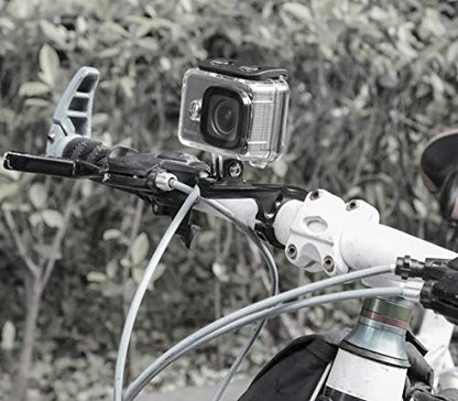 Fotasy Black 30mm-31.8mm Aluminum Handlebar Bike Motorcycle Mount for GoPro Hero Cameras HERO2 HERO3 Hero4 Hero5 hero6 Hero7, GoPro Action Camera Bike Mount