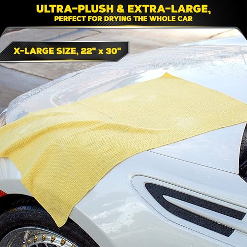 Meguiar's Water Magnet Microfiber Drying Towel - Premium Car Drying Towel That's Super Plush, Water Absorbent & Scratch-Free -1 Pack - size: 1 Drying Towel Pack, style: Microfiber Towel