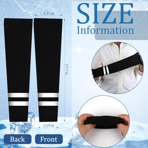 10 PCS UV Protection Reflective Strap Arm Sleeves and Neck Gaiter Reflective Safety Bandana for Outdoor Activities - color: Light Grey + Dark Grey + Black