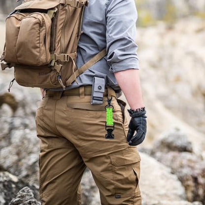 MELOTOUGH Tactical Glove Clip Holder Work Glove Holder Clip for Tactical Backpack, Tool Belt - color: Trigger Hook Lime