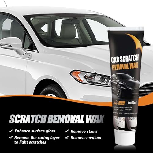 2026 New Upgrade Car Scratch Removal Wax, Scratch Remover for Vehicles with Wipe and Sponge, Car Polishing Wax Scratchs Remover, Cars Paint Scratchs Repair Kit for Deep Scratches (2 Set) - color: 2 Set