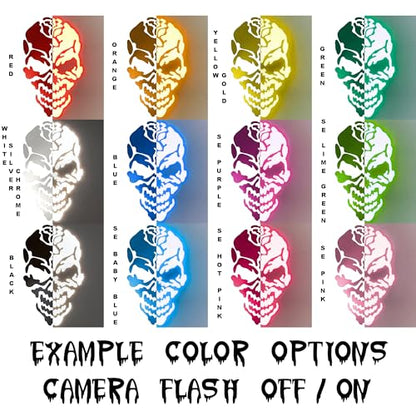 customTAYLOR33 High-Intensity Grade Premium Reflective Tribal Flame Helmet Decals, Motorcycle Safety Sticker Decals (Yellow/Gold) - color: Yellow/Gold