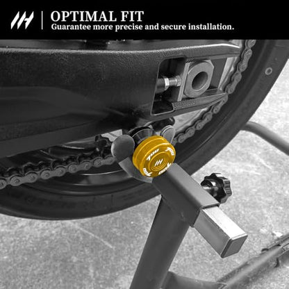 Motorcycle Swingarm Spools Slider -M6 For Tenere 700 (T7) (XTZ700) 2019-2025 CNC Aluminum Paddock Stand Bobbins Protects Rear Swingarm tenere 700 (t7) Accessories (Gold) - color: Gold
