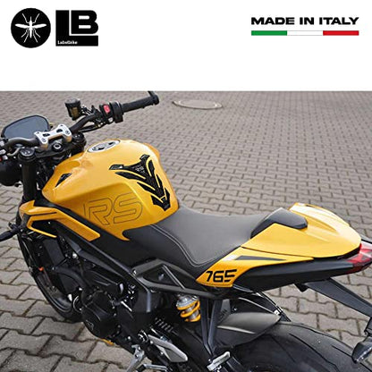 labelbike - 3D Sticker Motorcycle Fuel Tank Pad Protection and Decoration in Resin Compatible with Triumph Street Triple 765 RS 2023