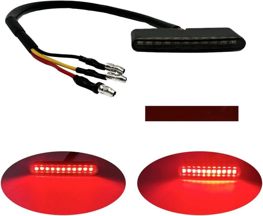 Motorcycle Tail Light Strip mini Brake light Red Running license Plate Light 12V With Bobber Chopper ATV Dirt Bike
