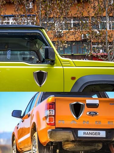 Black Flag Decal Sticker - Pure Black Flags Shield Shape Reflective Vinyl Car Stickers - for Car Window Bumper Laptop Waterproof Sticker (5Pcs) - color: Black