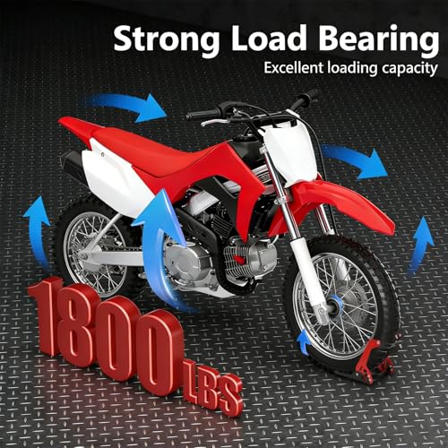 Electric Dirt Bike Wheel Chock MotorcycleTrailer Stand 1800 lb Universal for 8"-21" Ebike for CRF TTR KLX 110 PW CRF KX 50 85 Surron Sur ron Light Bee S/X LBX X260 TTR 125 90 230 Adjustable