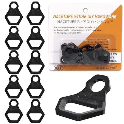 NACETURE Motorcycle Tie Down Anchor Hook Heavy Duty Stainless Steel 10 Pack - Dirt Bike Tie Down Strap Rings Accessories for Truck, Camper, Trailer, Truck Bed Tie Down Anchors - style: Small