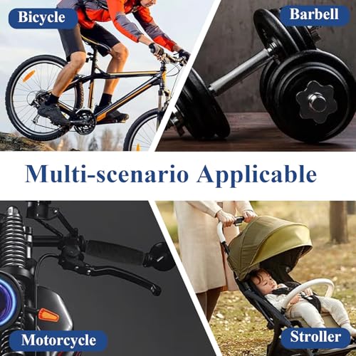 4Pcs Rubber Foam Grip Wrap Easy to Install Handle Grips Handle Covers for Fitness Home Garden Bicycle Exercise Equipment Handlebar Replacement
