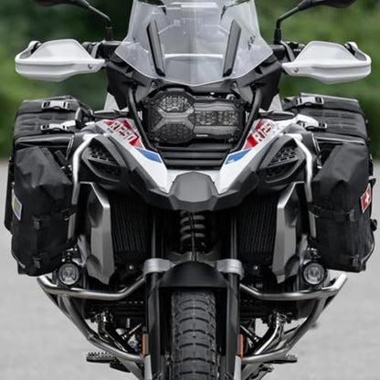 Lone Rider MiniBag 6L Waterproof Motorcycle Crash Bar Bag - with Hypalon MOLLE System, Gated G-Hooks, Cam Buckles - Front Bumper Frame Side Tail Storage - Fits MotoBags, Panniers and Luggage Racks
