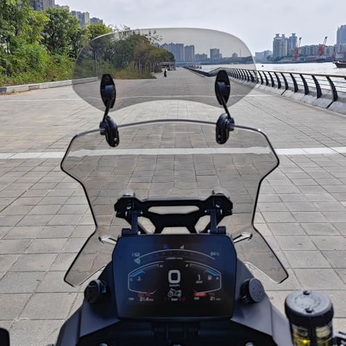 Motorcycle Windshield for VOGE DS900X DS900 900DS 900 DS DSX DSX900 900DSX Motorcycle Windshield Variable Windscreen Spoiler Extension - color: Small Smoked