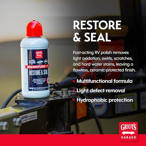 Griot's Garage Restore and Seal, Auto Detailing and Polishing for RVs, Campers, Boats, ATVs, Motorcycles, Works on Paint, Chrome, Steel and More, 10826, 16oz - size: 16 Fl Oz (Pack of 1)