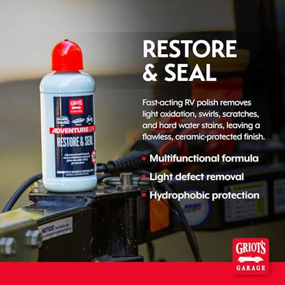 Griot's Garage Restore and Seal, Auto Detailing and Polishing for RVs, Campers, Boats, ATVs, Motorcycles, Works on Paint, Chrome, Steel and More, 10826, 16oz - size: 16 Fl Oz (Pack of 1)