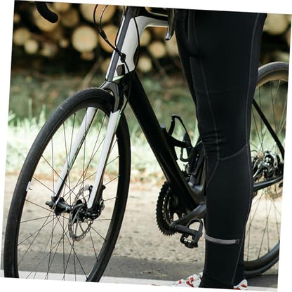 Sosoport 2pcs High Visibility Reflective Cycling Pants Clips Ankles Safety Bands for Night Riding