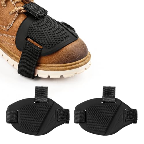 2PCS Motorcycle Shift Pad, Anti-Slip Motorbike Shoe Boot Cover, Adjustable Soft Boot Toe Protector for Most Adult Shoes (2 PCS) - color: 2 Pcs