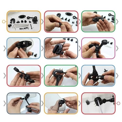 Deflector Windscreen Motorcycle Universal Adjustable Clip On Windshield Extension Deflector Windscreen Extender Spoiler for All Motorbike