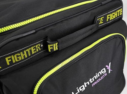 Lightning X Premium Rolling Firefighter Turnout Bunker Gear Bag w/Wheels, Retractable Handle, Fully Molded 3 Colors - color: Black