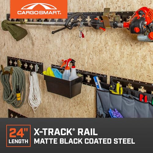 CargoSmart X-Track Rail - 24in Matte Black, Model# 1787 - color: Matte Black, style: 24" - 1 Pk