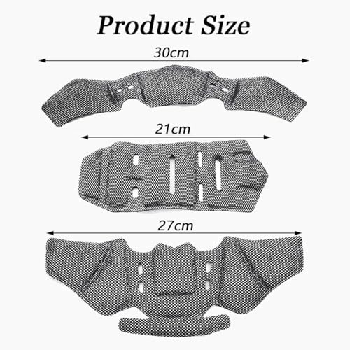 Motorcycle Helmet Liner for Nolan N44, Breathable Helmet Replacement Foam Padding Kits Set, Comfort Helmet Lining Protective Cushion Mat, Washable,A Black - color: A Black