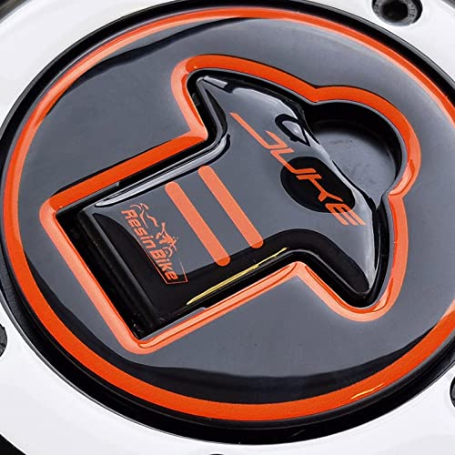 Resin Bike Motorcycle 3D Stickers Compatible with KTM Duke 390 200-2021-2023 White. Tank Cap Protection from Impact and Scratches. Resin Stickers - Made in Italy - color: Duke 390 200, size: Protezione Tappo Serbatoio