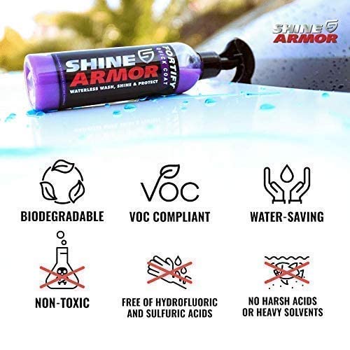 SHINE ARMOR Fortify Quick Coat & Revive Scratch Repair - Ceramic Car Coating and Scratch, Swirl, and Scuff Remover