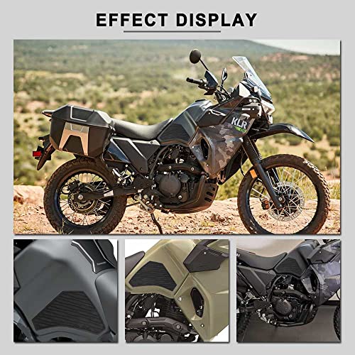 Motorcycle Fuel Tank Pad for KLR 650 KLR650 2021 2022 Anti-Slip Tank Protection Stickers Knee Grip Traction Pad - size: A