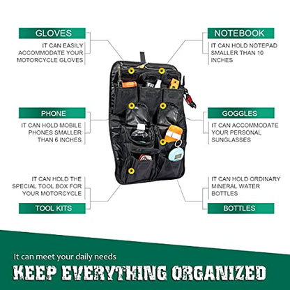Mofun Tour Pack Lid Organizer Saddlebags Tour Luggage Storage Bag Compatible with Harley Touring FLT FLH 1999-2013