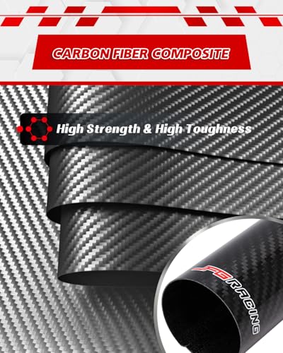 JFG RACING Motorcycle Carbon Fiber Fork Wrap Boots, 175mm, Front Shock Covers Gaiters Guard Protector for Most Dirt Bike, Motorcycles, 2 PCS - size: Length: 175 mm