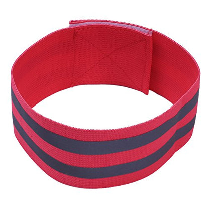 iEFiEL High Visibility Reflective Arm Bands Wrist Ankle Leg Reflector Belt Straps for Night Walker Runner Rider Safety - color: Rose B