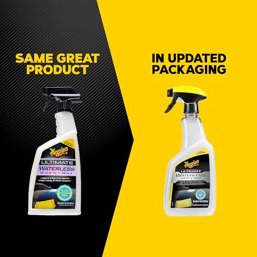 Meguiar's Ultimate Waterless Wash & Wax, Scratch-Free Waterless Wash Spray That Makes Car Detailing Quick and Easy, 2-in-1 Wash and Wax, 26 Oz - size: 26 Fl Oz (Pack of 1)