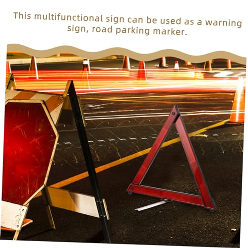 TOYANDONA 3pcs Reflective Warning Triangle Roadside Emergency Triangles for Vehicle Safety Compact Portable Reflectors for Roadside Assistance